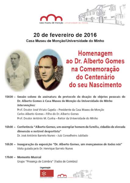 UMinho homenageia Alberto Gomes