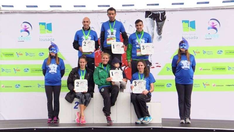 Vencedores Masculino e Feminino da Corrida de Carnaval de Lousada