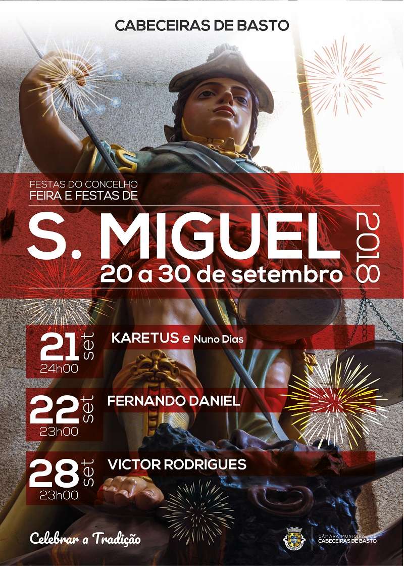 Festas de S. Miguel 2018 - DESTAQUES - cartaz