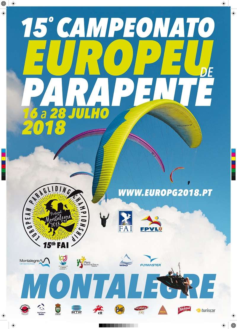 MONTALEGRE - Europeu de Parapente (16 a 28 julho) Cartaz Oficial